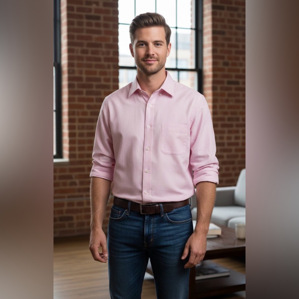 Saddlebred Light Pink Dress Shirt